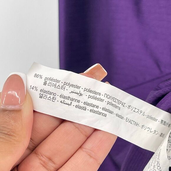 Zara Purple Satin Slip Maxi Dress Women’s Sleeveless Stretch Size Medium - Picture 13 of 14